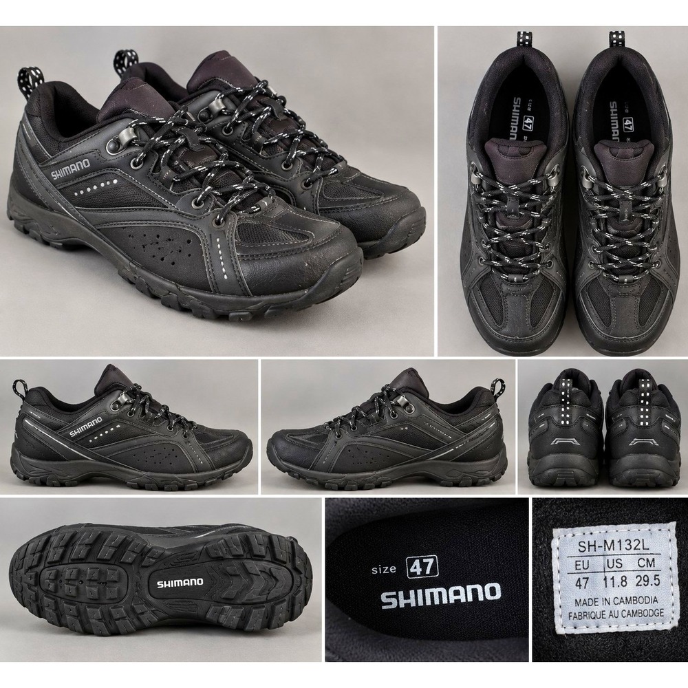 Shimano SH-MT32L Mens EU 47 US 11.8 Black SPD Mountain Bike Cycling Shoes